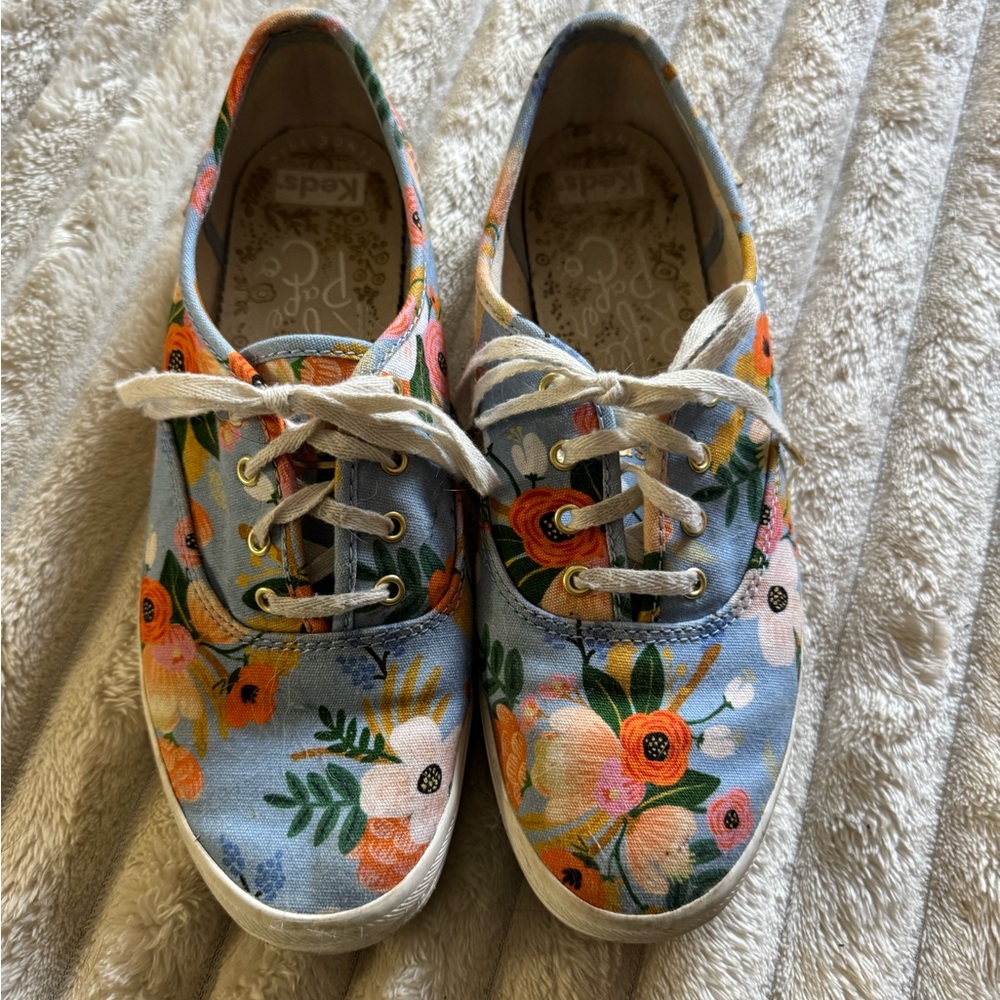 Rifle Paper for Keds Floral Canvas Sneakers Size 7